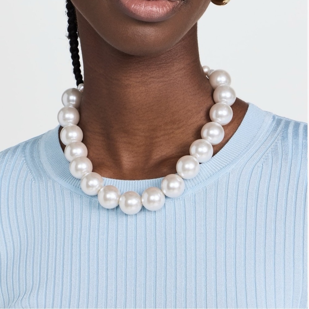 DANNIJO Delphine Necklace in Pearl